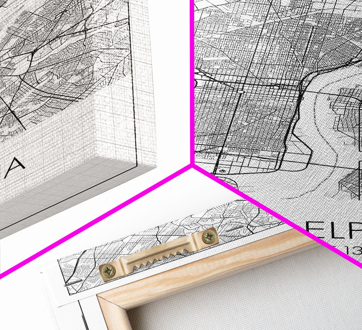 Philadelphia Street Map, Pennsylvania Map, City Map Art, Minimalist Art, Wall Art, Canvas Print, Bedroom Print, Gift For Him, Travel Print