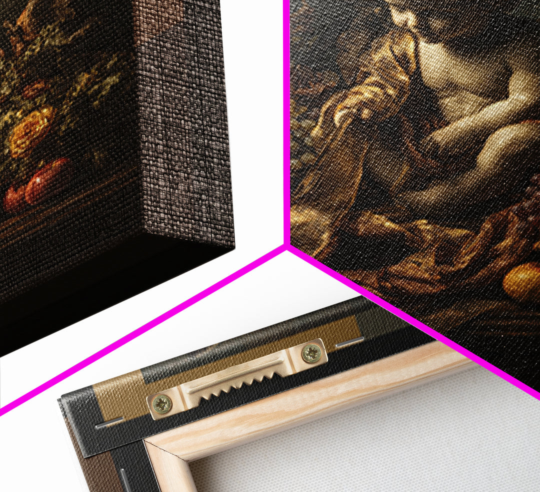Cherub Holding a Ribbon Among Clouds Canvas Print, Renaissanceinspired Art, Living Room Art, Living Room Decor, Oil Painting, REN-1x1-30