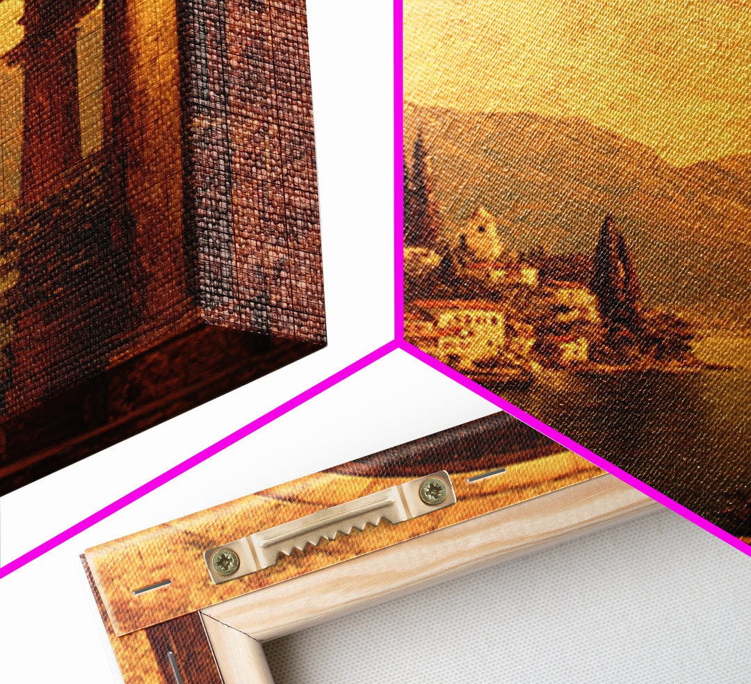 Architectural Arch with Italian Landscape Beyond Canvas Print, Renaissanceinspired Art, Luxury Decor, Living Room Decor, REN-2x3-91