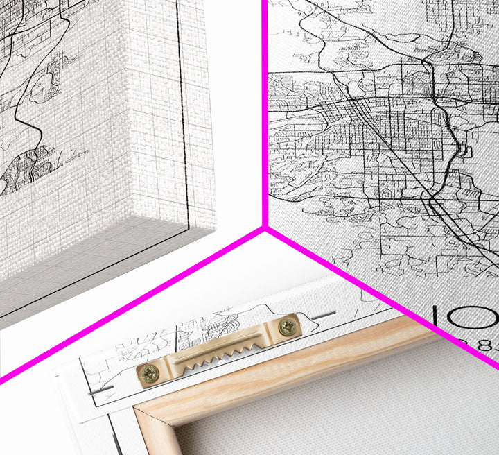 Reno Street Map, Nevada Map, City Map Art, Minimalist Art, Wall Art, Canvas Print, Girls Room Décor, Traveler Gift, Travel Art Print