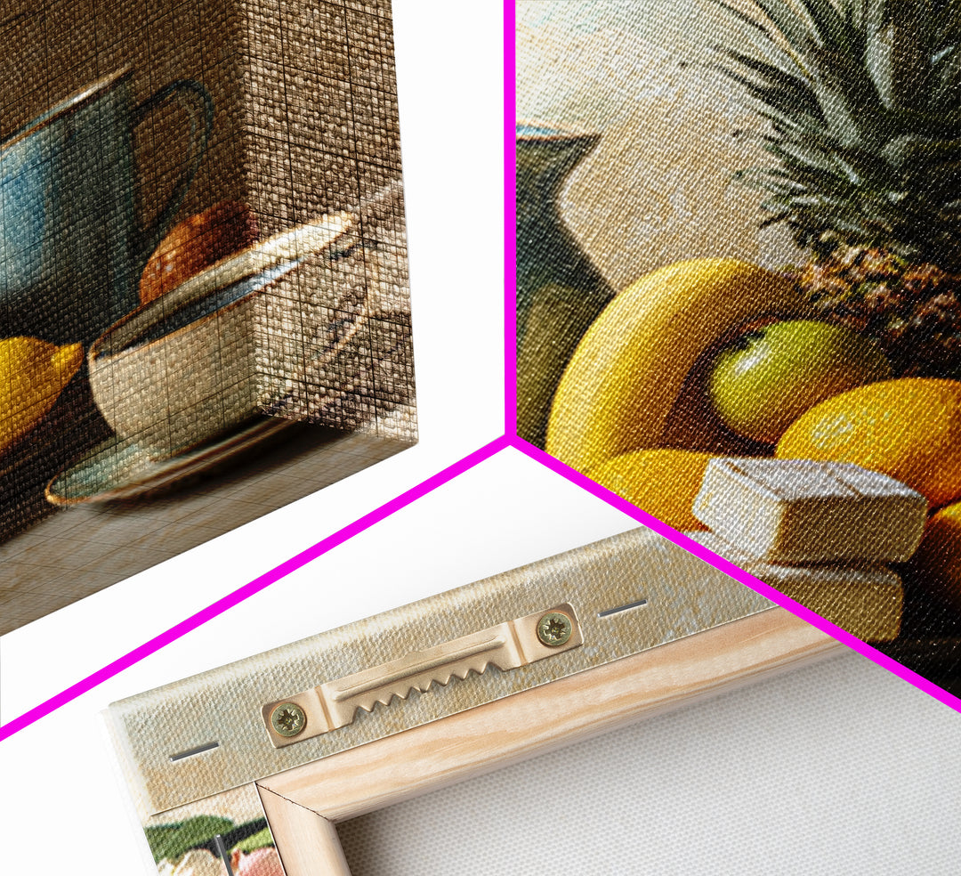 Tropical Fruit Platter Canvas Print, Restaurant Art, Wall Art Print, Restaurant Decor, Fine Art, Bistro, Modern Decor, RES-1x1-18