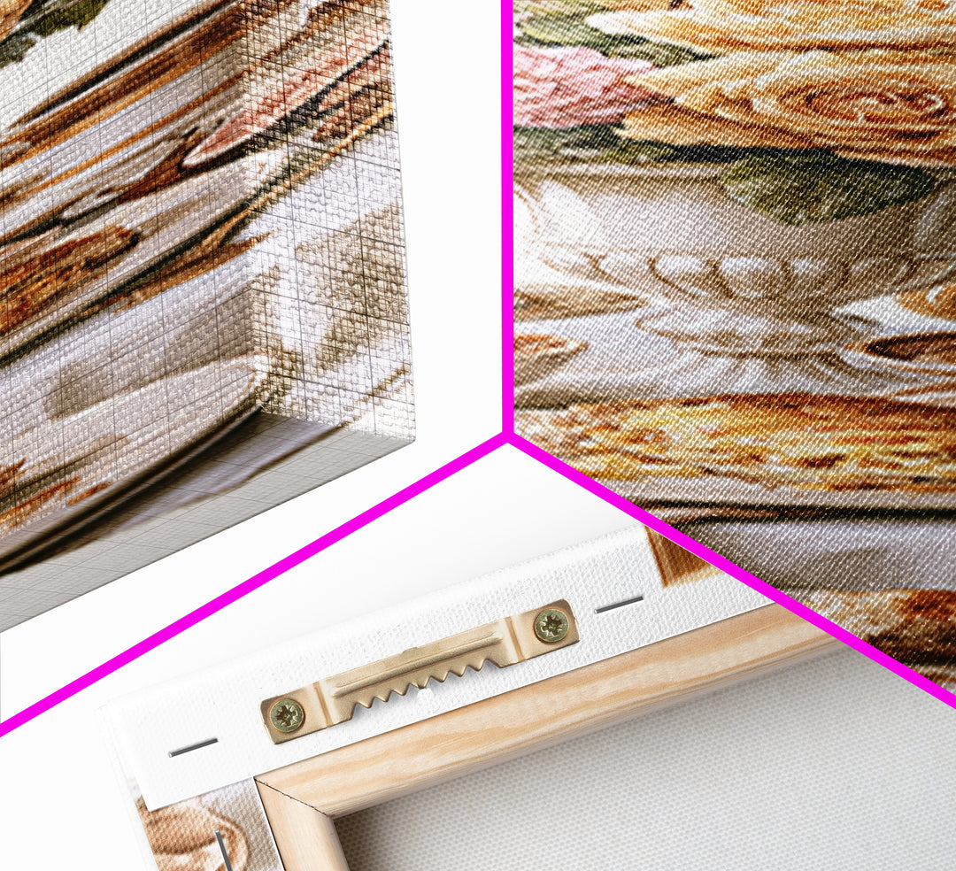 Elegant Table Objects Canvas Print, Restaurant Art, Kitchen Wall Art, Restaurant Decor, Fine Art, Bistro, Kitchen Wall Decor, RES-1x3-60