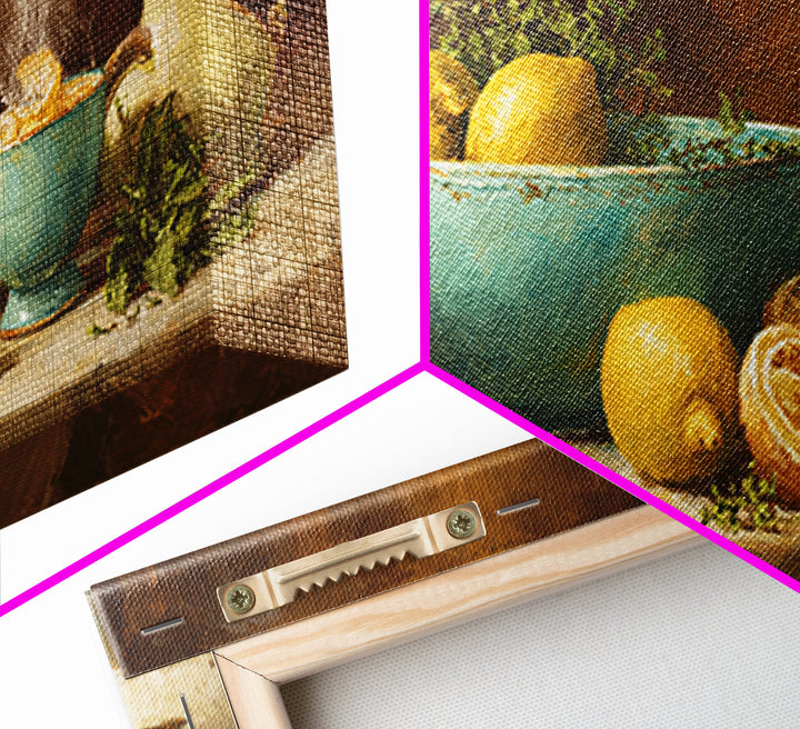 Cocktail and Citrus Bar Composition Canvas Print, Restaurant Art, Kitchen Decor, Restaurant Decor, Bistro, Bedroom Wall Art, RES-2x1-31