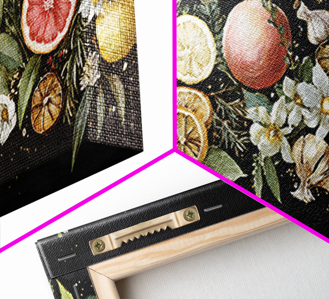 Blackboard Menu Feeling Without Readable Text Canvas Print, Restaurant Art, Canvas, Restaurant Decor, Fine Art, Bistro, RES-2x1-41