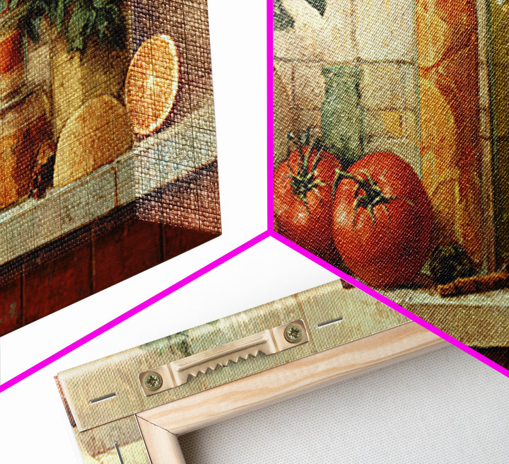 Cocktail and Citrus Bar Composition Framed Canvas Print, Restaurant Art, Kitchen Art, Restaurant Decor, Fine Art, Bistro, RES-2x1-55