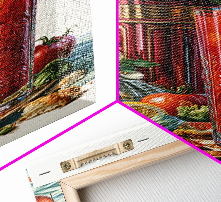 Cocktail and Citrus Bar Composition Framed Canvas Print, Restaurant Art, Kitchen Decor, Restaurant Decor, Fine Art, Bistro, RES-2x3-43
