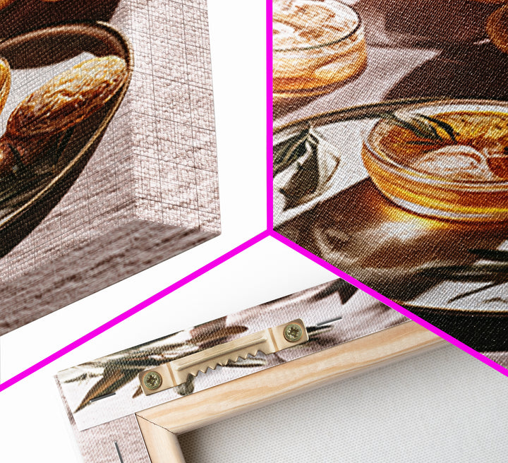 Cocktail and Citrus Bar Composition Canvas Print, Restaurant Art, Kitchen Art, Restaurant Decor, Fine Art, Bistro, Food Art, RES-2x3-67