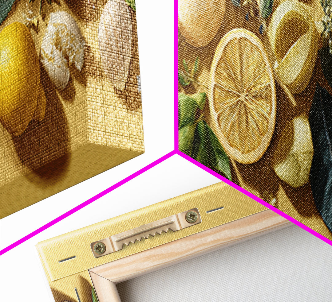 Cocktail and Citrus Bar Composition Canvas Print, Restaurant Art, Fine Art Print, Restaurant Decor, Fine Art, Bistro, RES-3x1-3