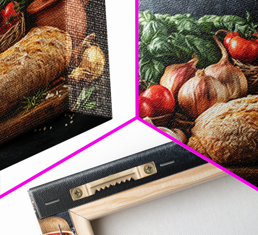 Blackboard Menu Feeling Without Readable Text Canvas Print, Restaurant Art, Neutral Decor, Restaurant Decor, Fine Art, Bistro, RES-3x2-49