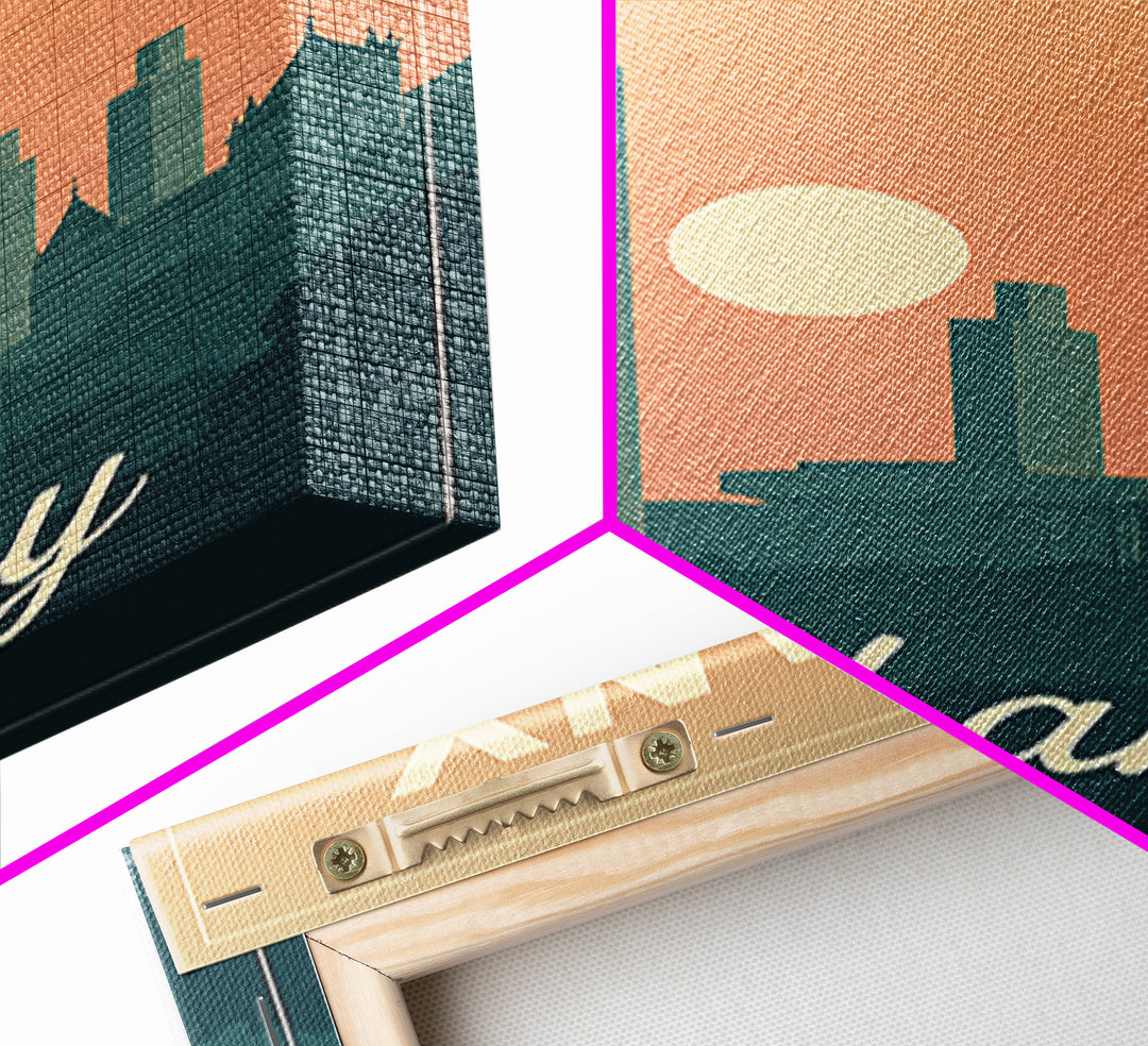 Albany New York Travel Poster, Canvas Print, Mid Century City Wall Art, Albany Travel Art, Poster Art, Vintage City Art, Retro Travel Print