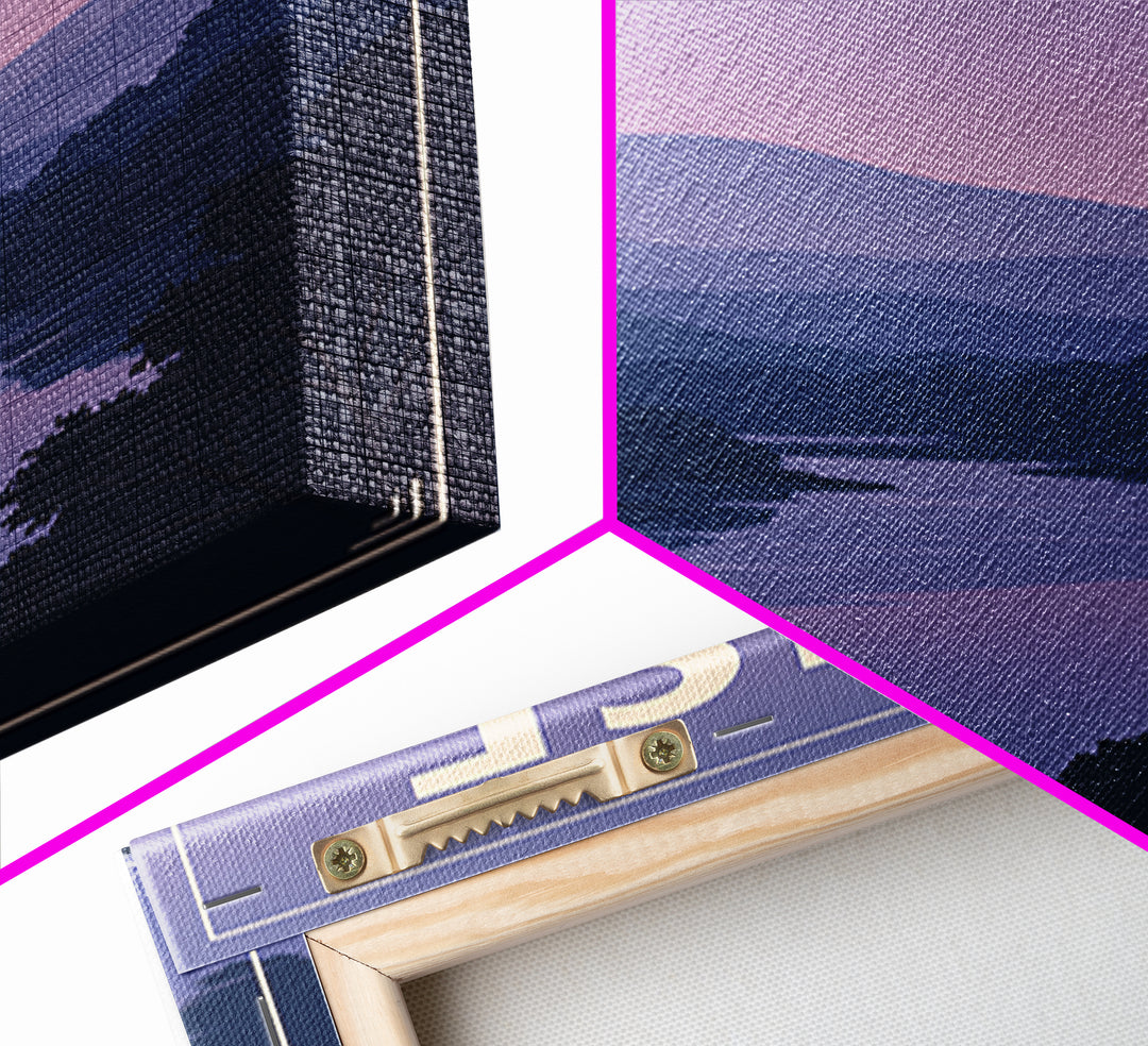 Boise Idaho Travel Poster, Canvas Print, Retro Sunset Skyline Art, Boise Art Print, Wall Decor, Mid Century Wall Art, Travel Poster Art