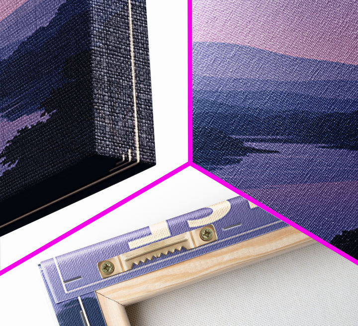 Boise Idaho Travel Poster, Canvas Print, Retro Sunset Skyline Art, Boise Art Print, Wall Decor, Mid Century Wall Art, Travel Poster Art