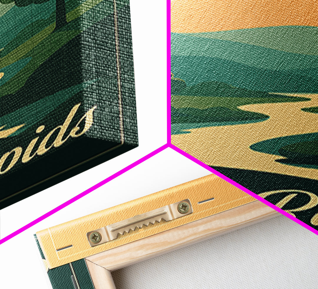 Cedar Rapids Iowa Travel Poster, Canvas Print, Vintage Travel Poster Art, Cedar Rapids Wall Art, Living Room Wall Art, Retro Travel Print