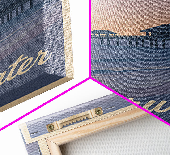 Clearwater Travel Poster, Canvas Print, Mid Century City Wall Art, Clearwater Art Print, Wanderlust Decor, Fine Art Print, Travel Wall Art