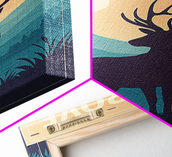 Elk Grove Travel Poster, Canvas Print, Mid Century City Wall Art, Elk Grove City Art, City Art Print, Mid Century Wall Art, Poster Print