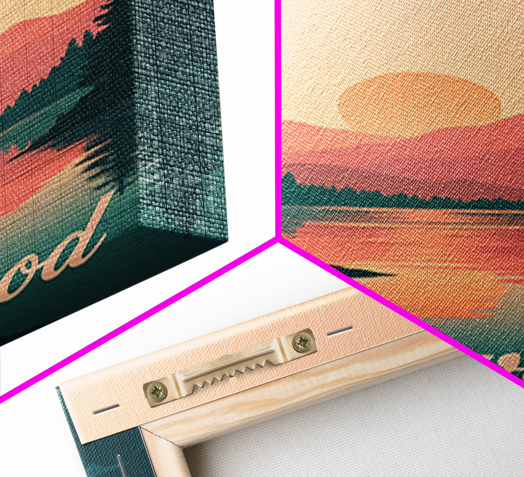 Lakewood Travel Poster, Framed Canvas Print, Classic Travel Poster Art, Lakewood Poster Print, Mid Century Wall Art, Vintage City Art