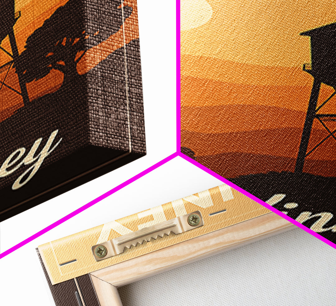 Mckinney Texas Travel Poster, Canvas Print, Retro Sunset Skyline Art, Mckinney Travel Art, Vintage Travel Art, Vintage Travel Print