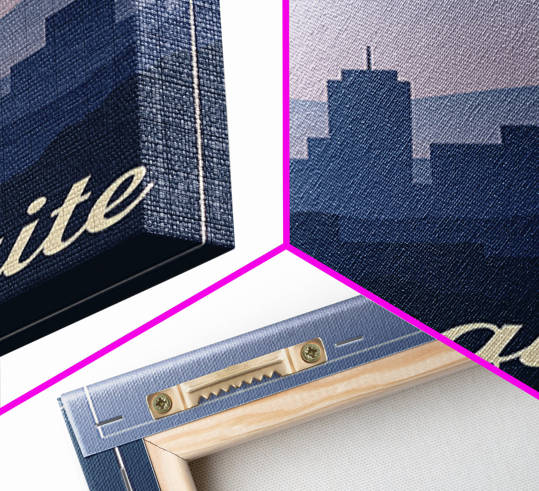 Mesquite Travel Poster, Framed Canvas Print, Mid Century City Wall Art, Mesquite Poster Print, Travel Poster Set, Home Office Decor