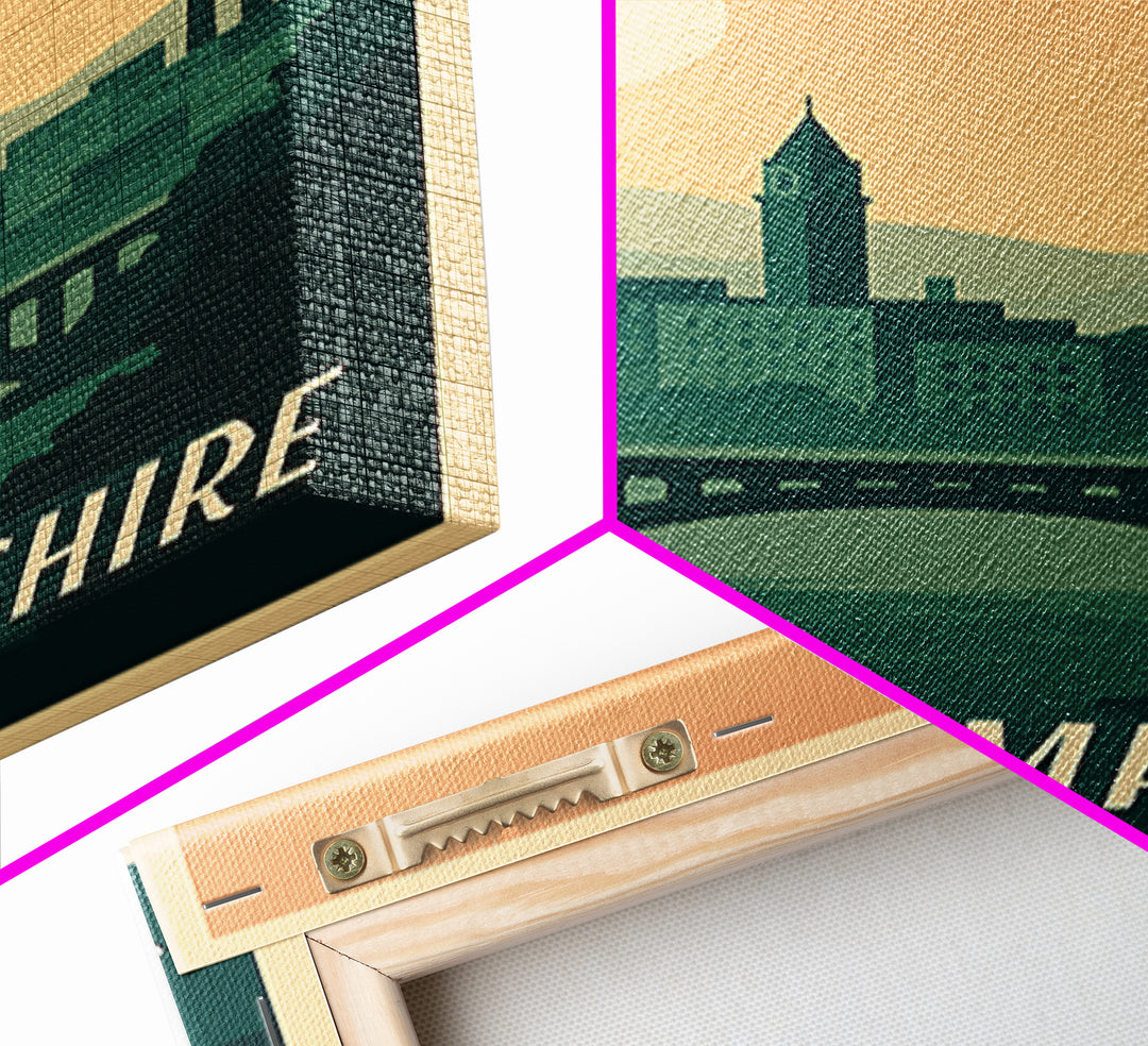New Hampshire Travel Poster, Canvas Print, Mid Century City Wall Art, New Hampshire Poster Print, City Art Print, Travel Poster Set
