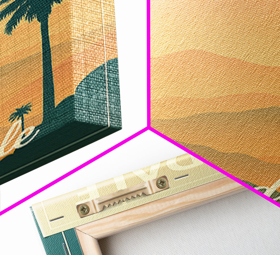 Palmdale California Travel Poster, Canvas Print, Retro Sunset Skyline Art, Palmdale Poster Print, Wanderlust Decor, Travel Art, City Poster