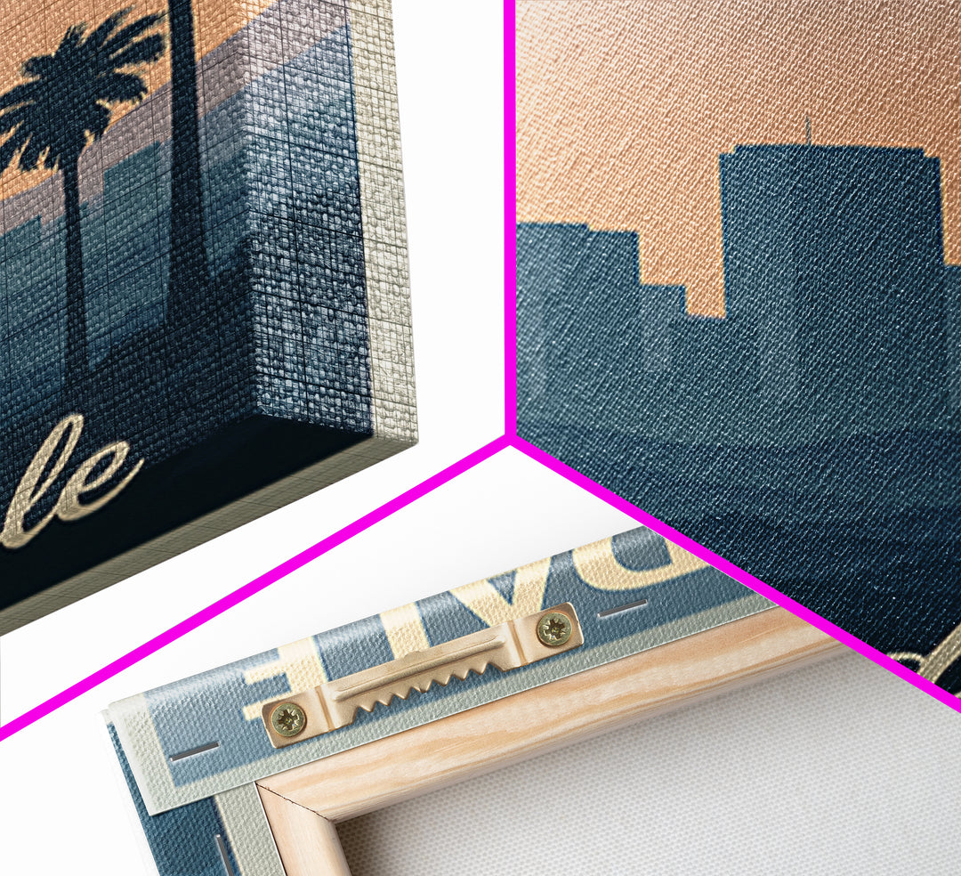 Palmdale Travel Poster, Framed Canvas Print, Vintage Travel Poster Art, Palmdale Art Print, Fine Art Print, Travel Poster Set, Wall Art
