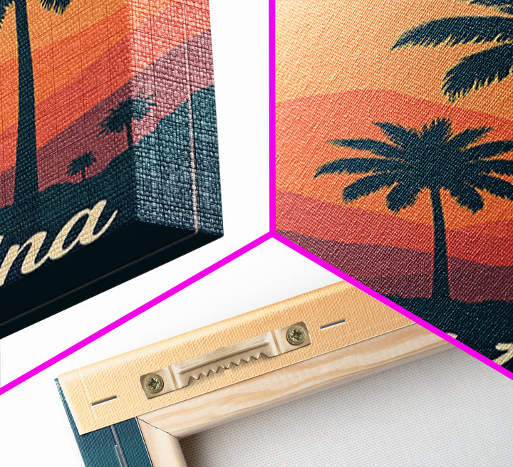 Santa Ana California Travel Poster, Canvas Print, Vintage Poster Art, Santa Ana City Art, Gift For Travelers, Vintage City Art, Art Print