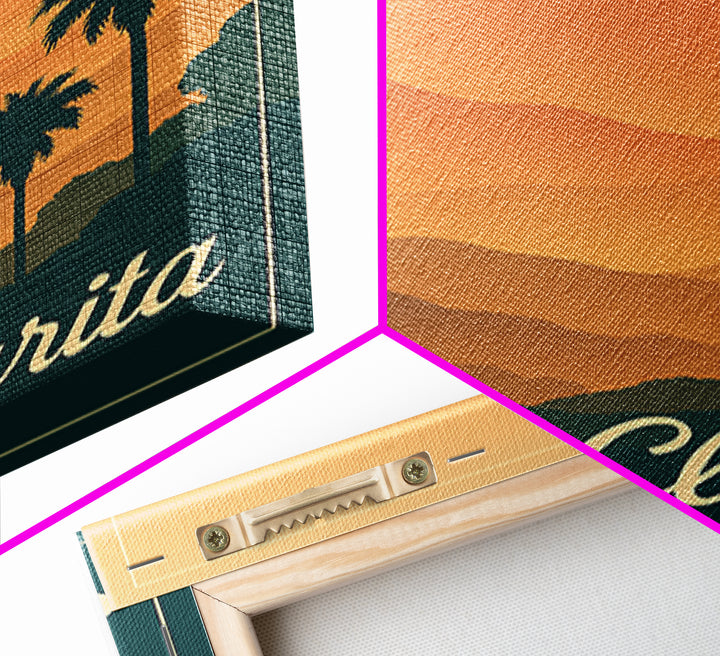 Santa Clarita California Travel Poster, Canvas Print, Classic Travel Poster Art, Santa Clarita Wall Art, Modern Wall Decor, Wall Decor