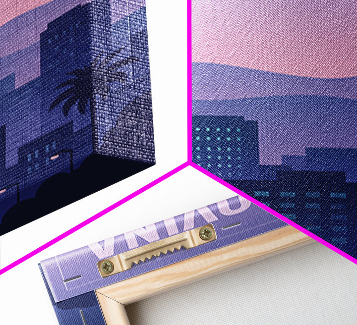 West Covina California Travel Poster, Canvas Print, Vintage Poster Art, West Covina Travel Art, City Illustration, Vintage City Poster