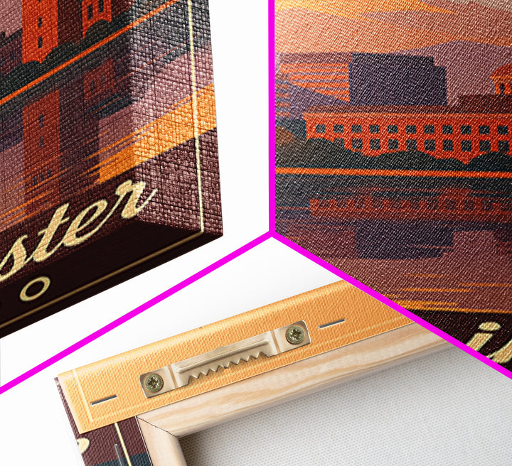 Westminster Colorado Travel Poster, Canvas Print, Retro Sunset Skyline Art, Westminster Poster Print, Travel Art Print, Art Print, Wall Art