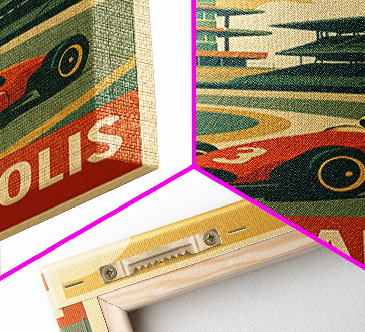 Indianapolis Indiana Travel Poster, Canvas Print, Vintage Theatre Style Art, Indianapolis Poster Print, Travel Poster Set, Travel Poster Art
