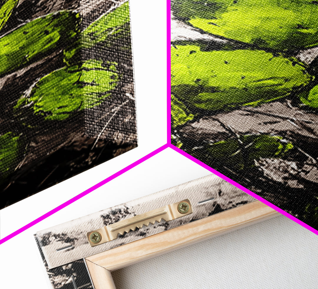 Distressed Canvas Print Cactus art southwest wall art desert landscape painting guest room art warm decor