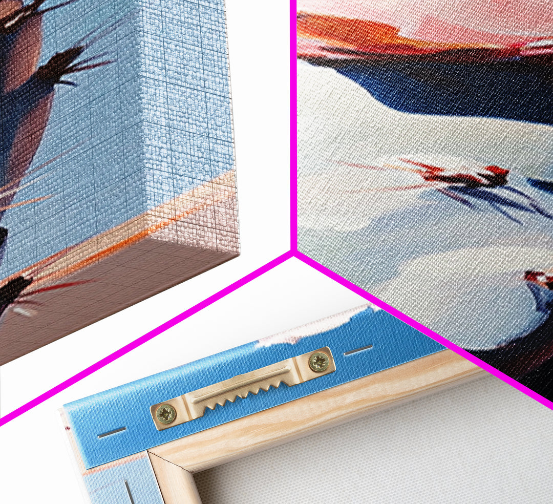 Desert Cactus Framed Canvas Print southwest wall art agave painting moody art gift idea her rustic decor