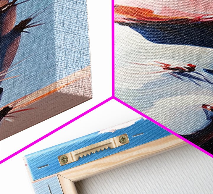 Desert Cactus Framed Canvas Print southwest wall art agave painting moody art gift idea her rustic decor