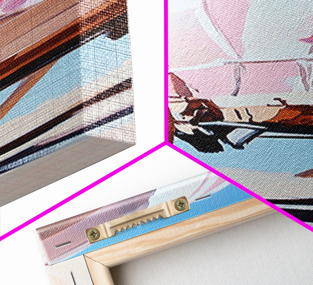 Covered Wagon Closeup Framed Canvas Print Rustic Decor Farmhouse Art Minimalist Painting Southwest Wall Art