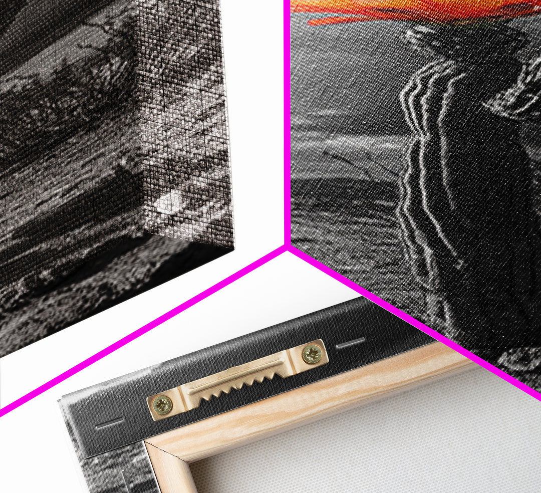 Blooming Desert Cactus Framed Canvas Print | Wildflower Painting | Southwest Wall Art | Moody Art | Botanical Prints | Gift Idea