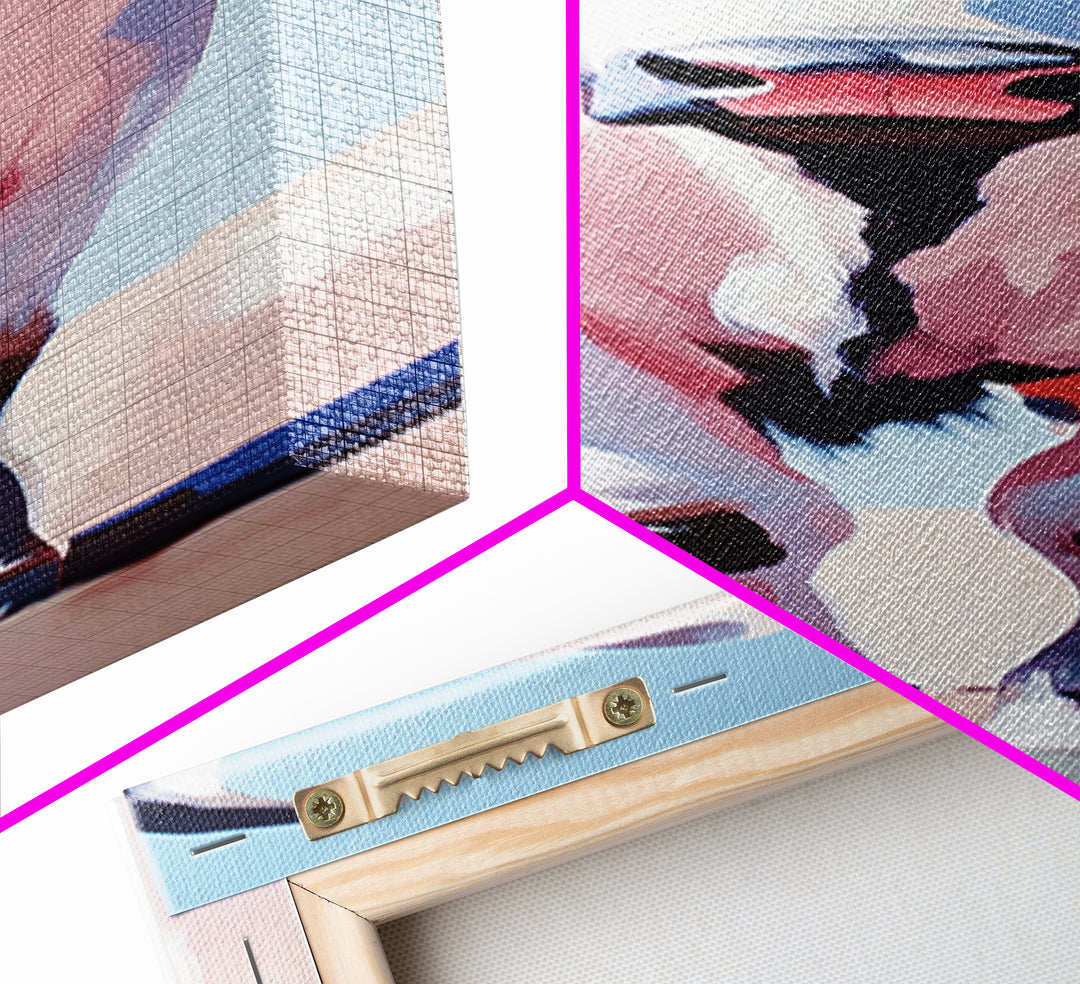 Bison Canvas Print Modern Rustic Wall Art Boho Art Southwest Wall Art Above Bed Art Vertical Wall Art