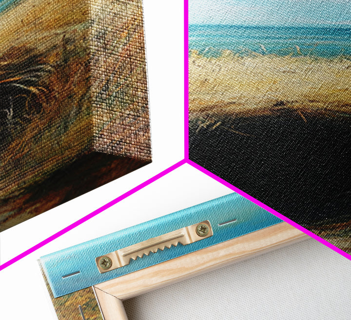 Dark Rabbit Hole Canvas Print, Wabi Sabi Art, Moody Art, Coastal Landscape Art, Minimalist Art, Living Room Art, Extra Wide Art