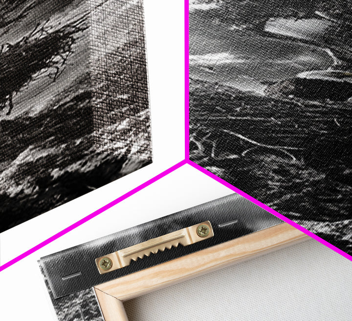 Bald Eagle Nest ,Framed Canvas Print, bird art, moody art, rustic décor, farmhouse art, gift idea, southwest wall art, landscape painting