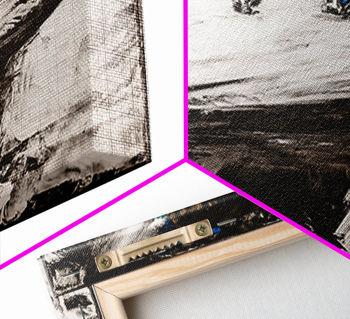 Abstract Hand Painting Framed Canvas Print moody art dark romance painting geometric wall art contemporary home decor unique gift