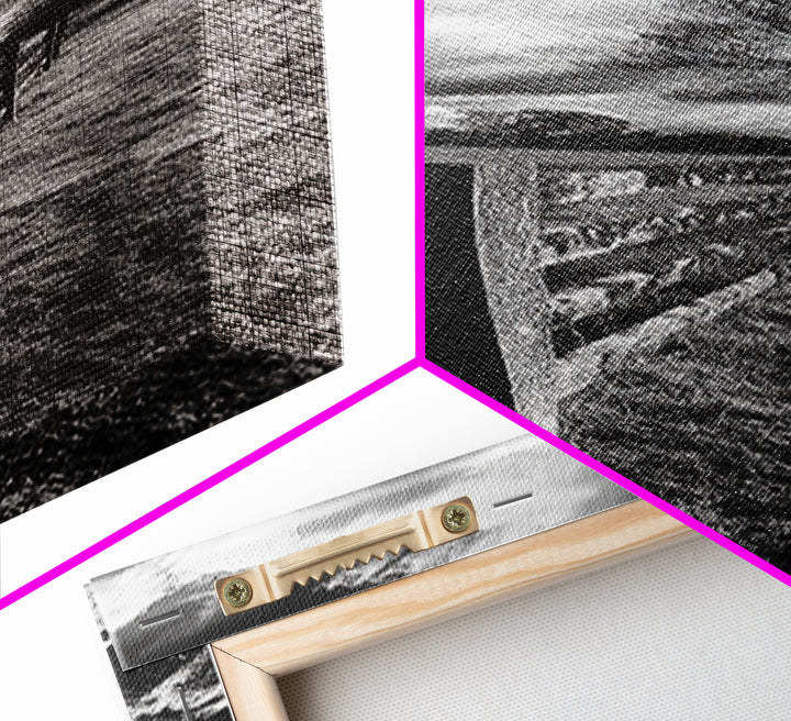 Desert Landscape Art, Canvas Print, Moody Southwest Wall Art, Joshua Tree Art, Extra Wide Art, Above Sofa Art, Rustic Home Decor