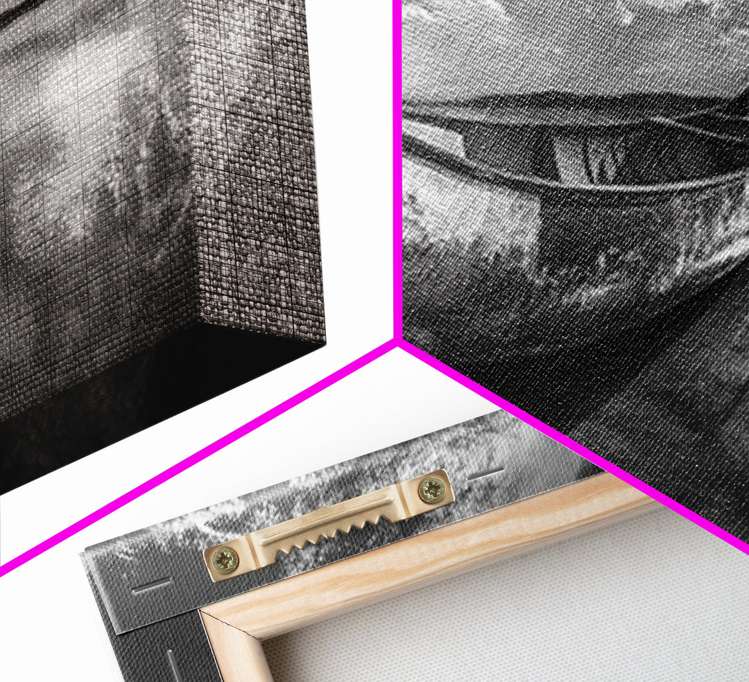 Canoe, Nautical Decor, Lake Tahoe Art, Coastal Wall Art, Above Couch Art, Rustic Art, Panoramic Painting, Framed Canvas Print