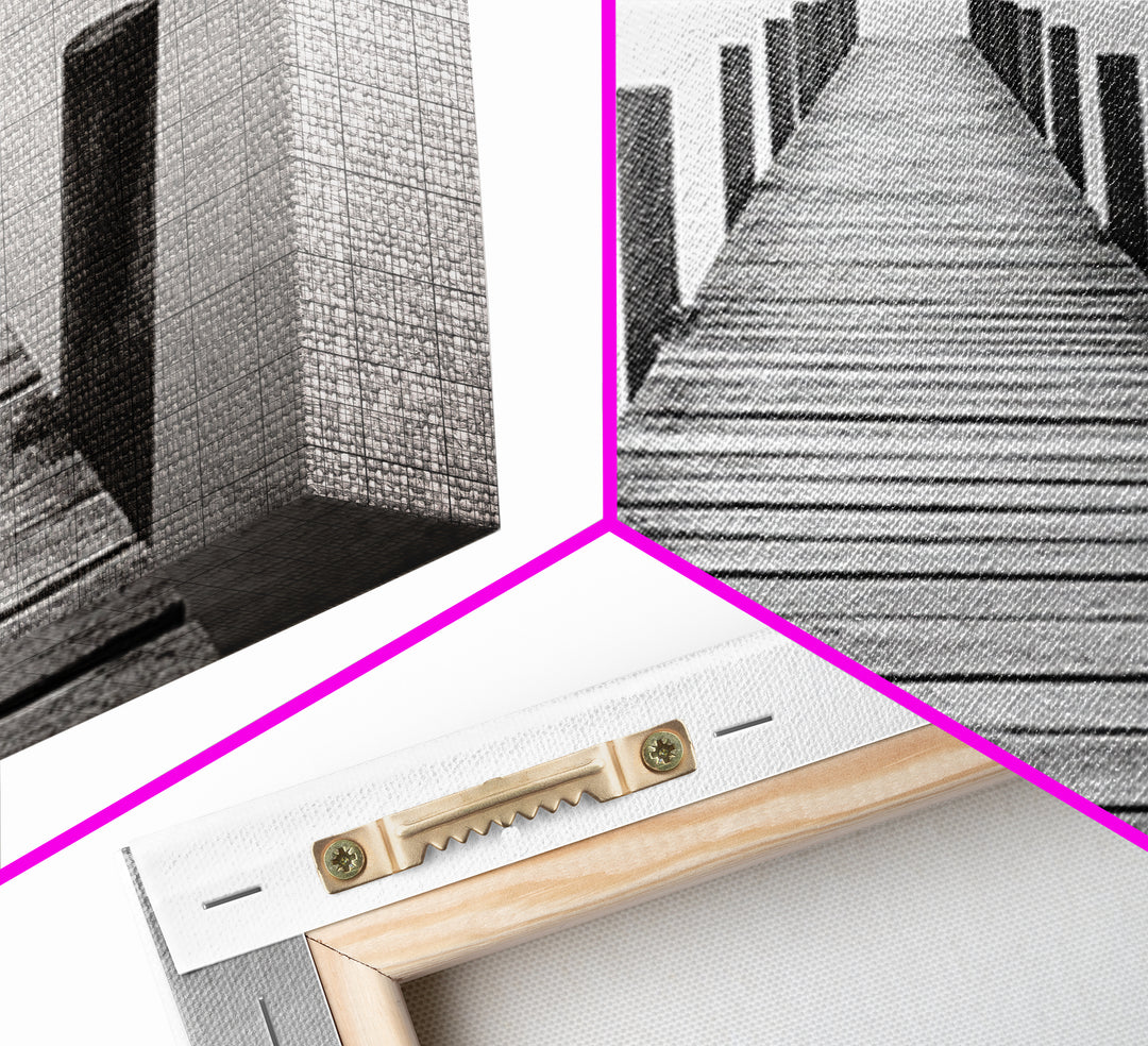 Dock, Nautical Wall Art, Extra Wide Art, Coastal Decor, Moody Art, Minimalist Art, Above Bed Wall Art, Framed Canvas Print