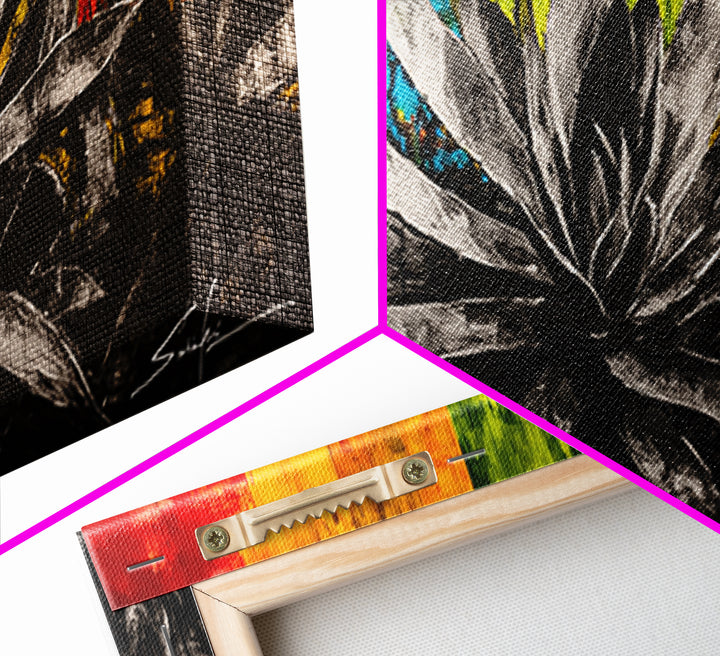 Agave Plant, southwest wall art, botanical prints, desert painting, abstract painting, extra wide art, framed canvas print, boho art