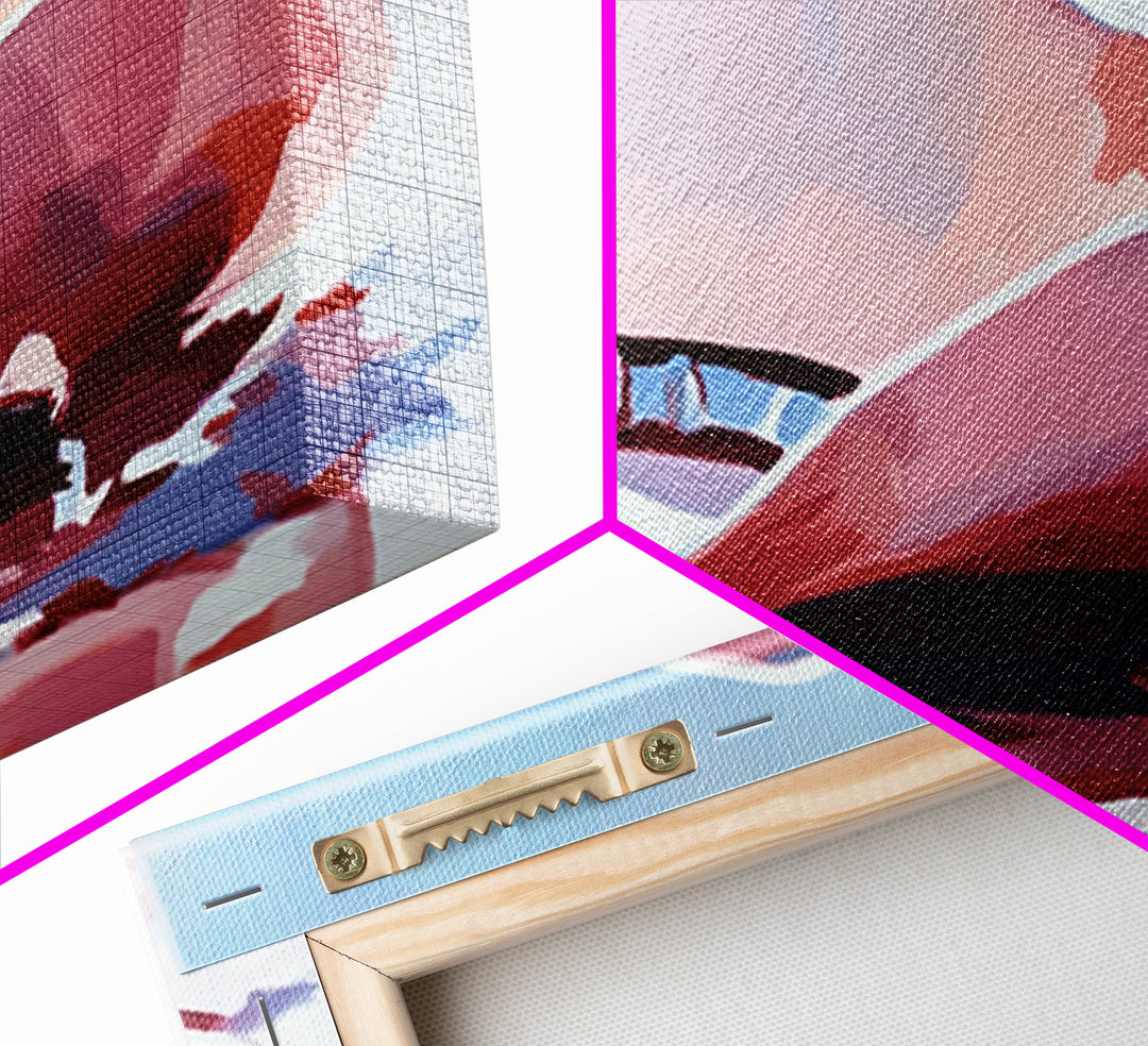 Cowboy Hat in Desert, western art, vintage cowgirl, rustic wall art, pink wall art, light pink wall art, framed canvas print