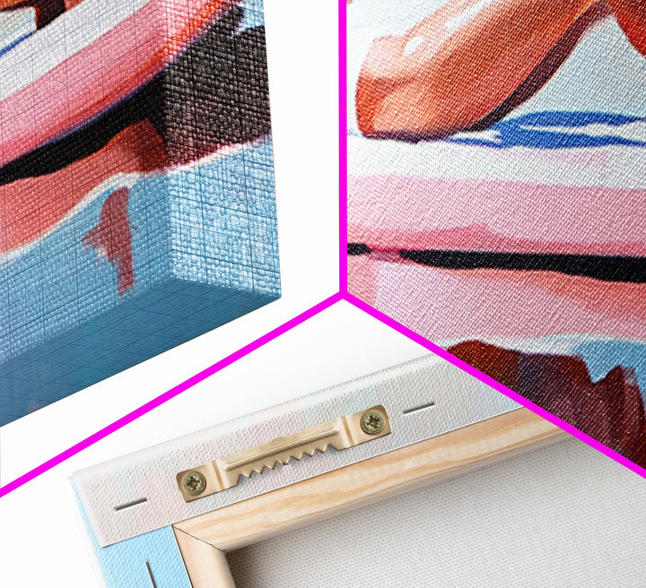 Coastal Woman, coastal wall art, beach painting, pastel art, nautical decor, surf wall art, canvas print