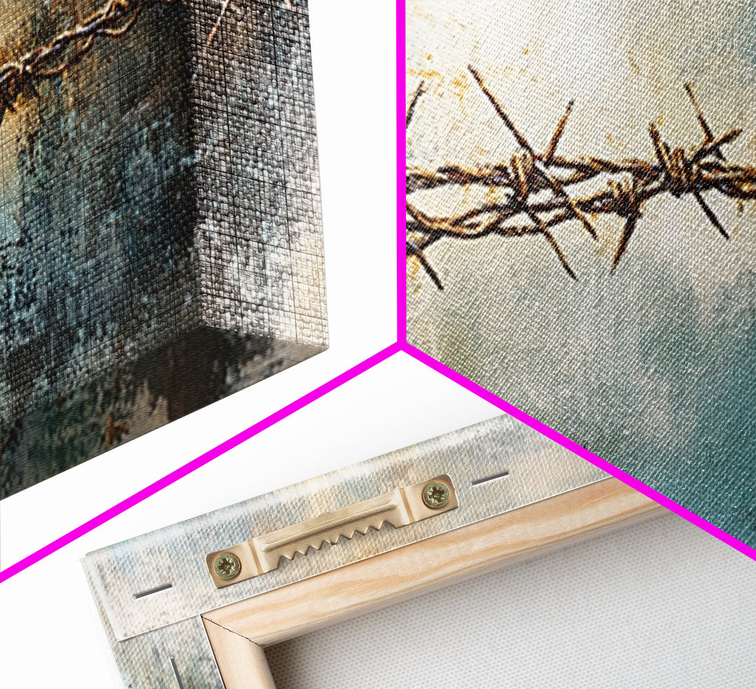 Barbed Wire Art, Canvas Print, Rustic Wall Art, Southwest Wall Art, Moody Art, Extra Wide Art, Above Couch Art, Farmhouse Wall Art