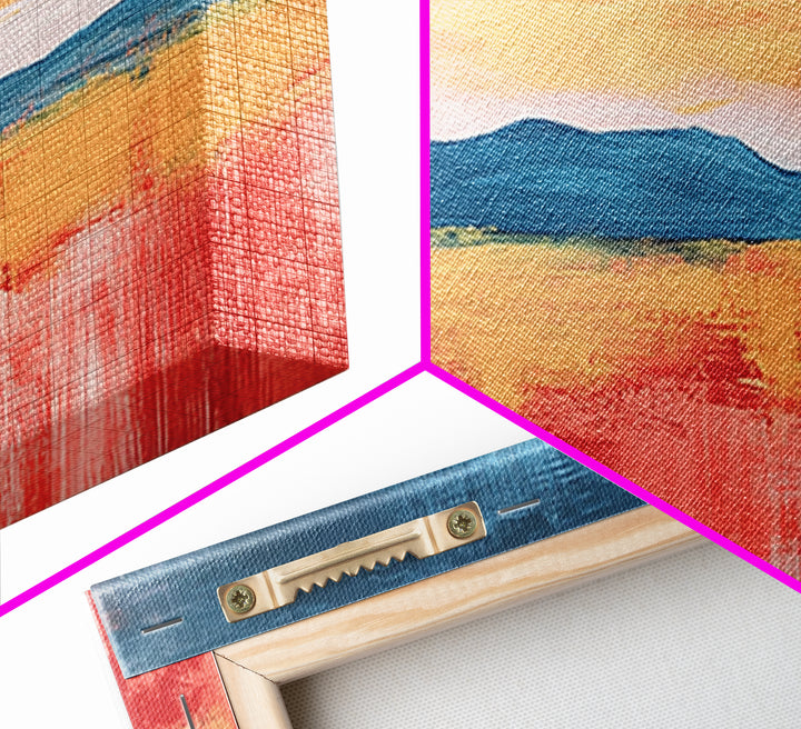 Desert Landscape Art, Framed Canvas Print, Joshua Tree Art, Southwest Wall Art, Extra Wide Art, Above Bed Wall Art, Boho Art, Rustic Decor