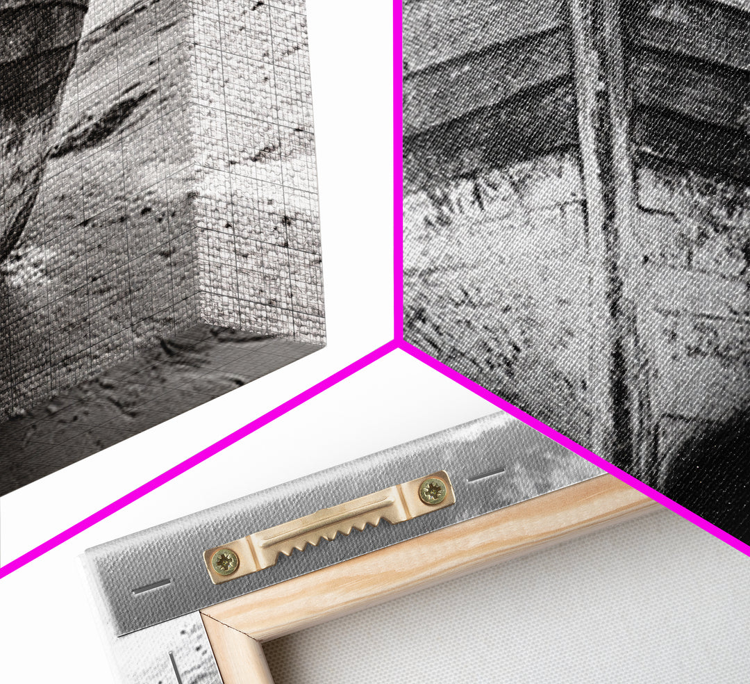 Beached Boat, Nautical Wall Art, Rustic Decor, Coastal Landscape Art, Extra Wide Art, Panoramic Painting, Canvas Print