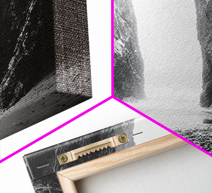 Canyon, moody art, dramatic landscape, rustic decor, wabi sabi art, minimalist art, vertical wall art, farmhouse art, framed canvas print