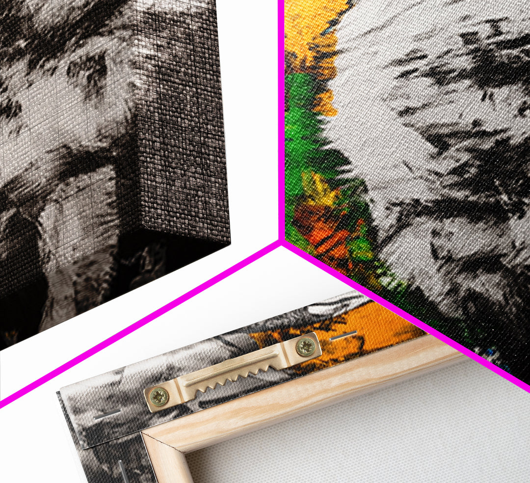 Black and White Wolf, graffiti wall art, rustic decor, moody art, southwest wall art, framed canvas print, dark romance painting